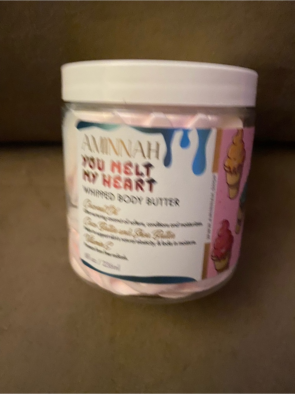 AMINNAH You Melt My Heart Whipped Body Butter - Pink